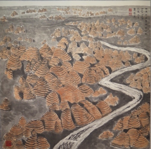 Bungle Bungle (2015), 68 x 68 cm, ink & watercolour on paper