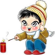 Playing with firecracker (放炮竹)