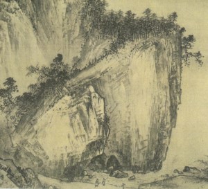 We study this section of the long scroll. This little section contain all the magnificent 'axe-chop' ts'un.  