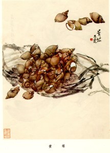 Zhèng Nǎiguàng 鄭乃珖 (1911—2005) Yellow Snails《荣宝斋画谱 郑乃珖》