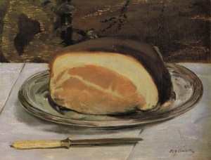 Édouard Manet (1832 -1883), The Ham, 1880, oil on canvas, 32 x 42 cm, Burrell Collection, Glasgow