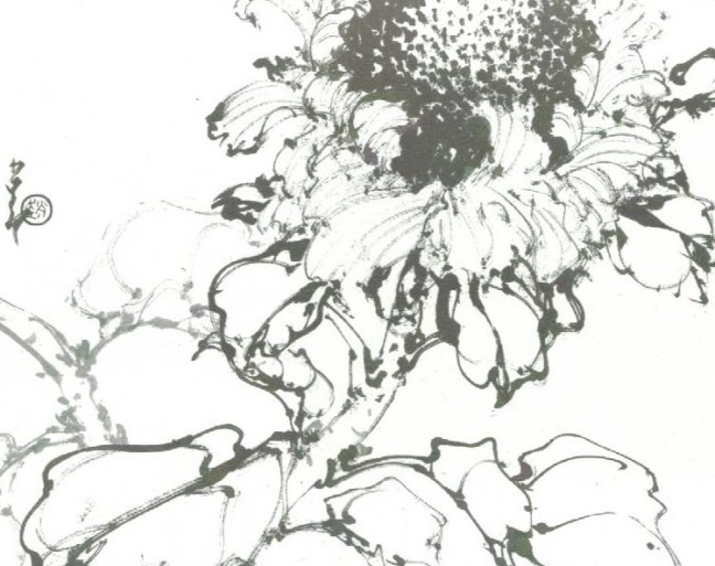 Chao Shao-ang (趙少昂) (1905 – 1998), sketches of sunflowers